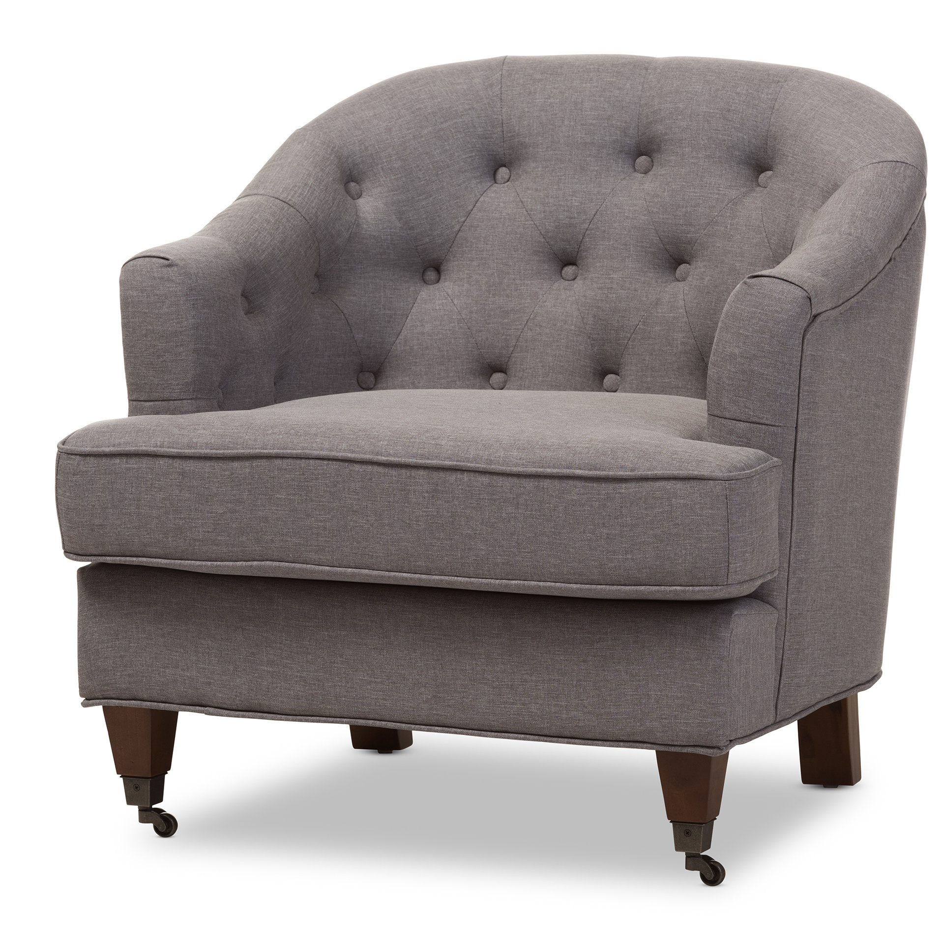 Wholesale Interiors Baxton Studio Marta Upholstered Barrel Chair